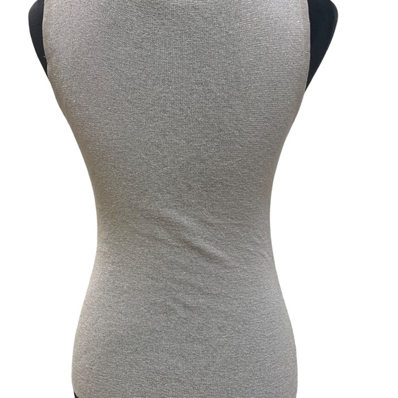 Rue Twenty One Options |Top Gold Shimmering Sequin |Sleeveless Tank Top| Size: L - Picture 3 of 6